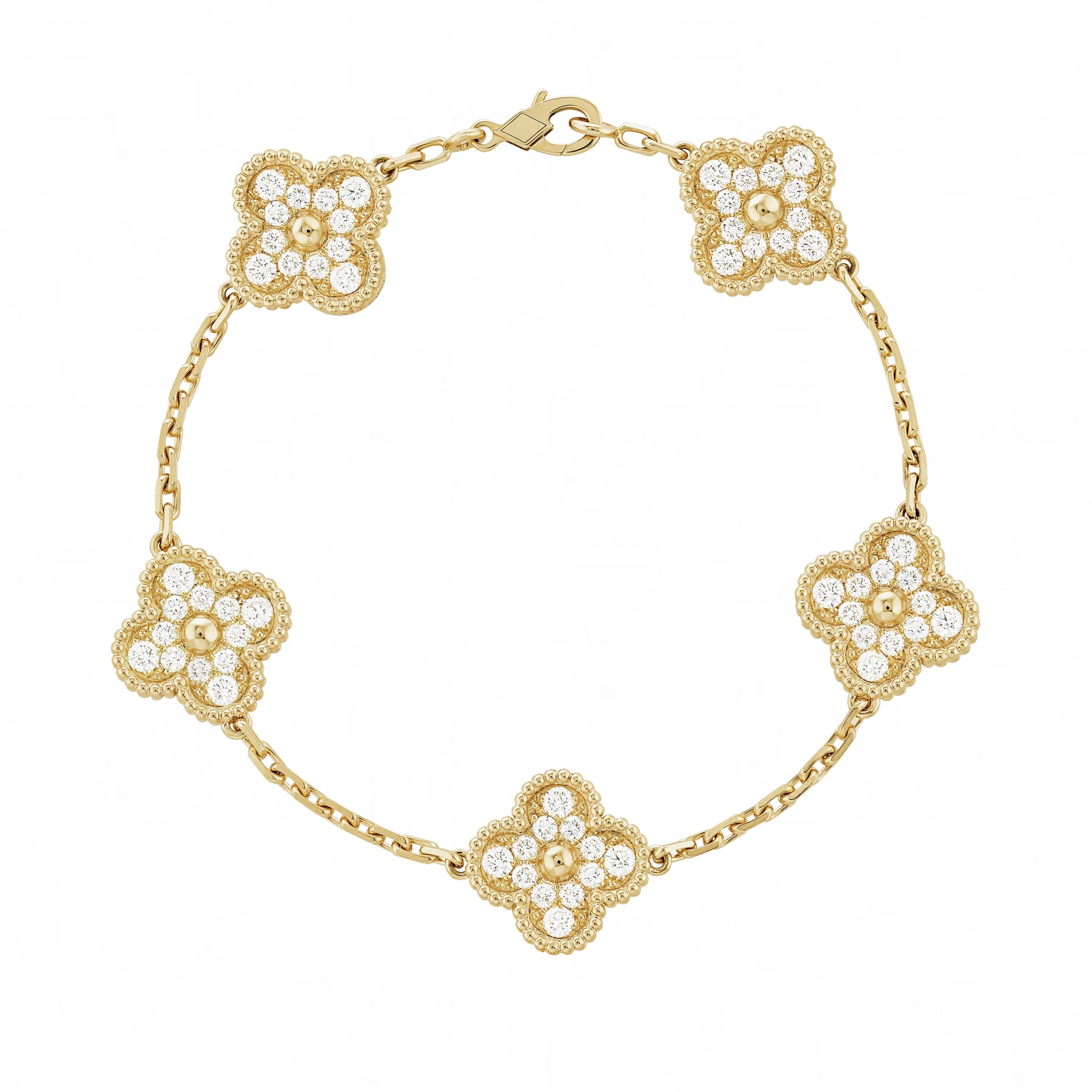 Bracelet avec pendentif gemme | Or