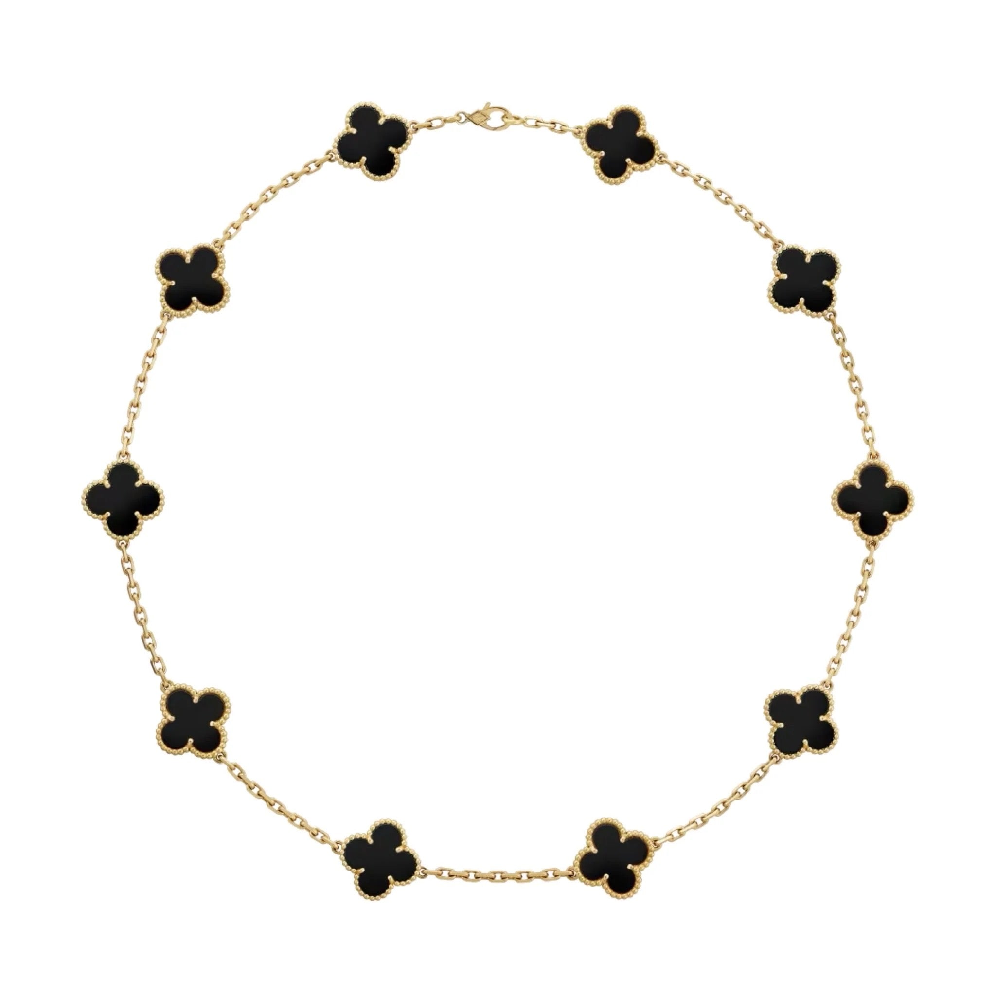Collier Charm Luxe | Or/Noir