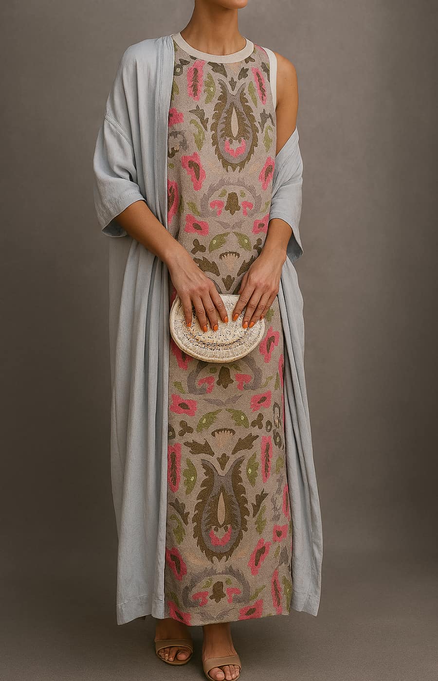 ISABELLA | ROBE DE SOIRÉE AVEC ÉCHARPE ÉLÉGANTE