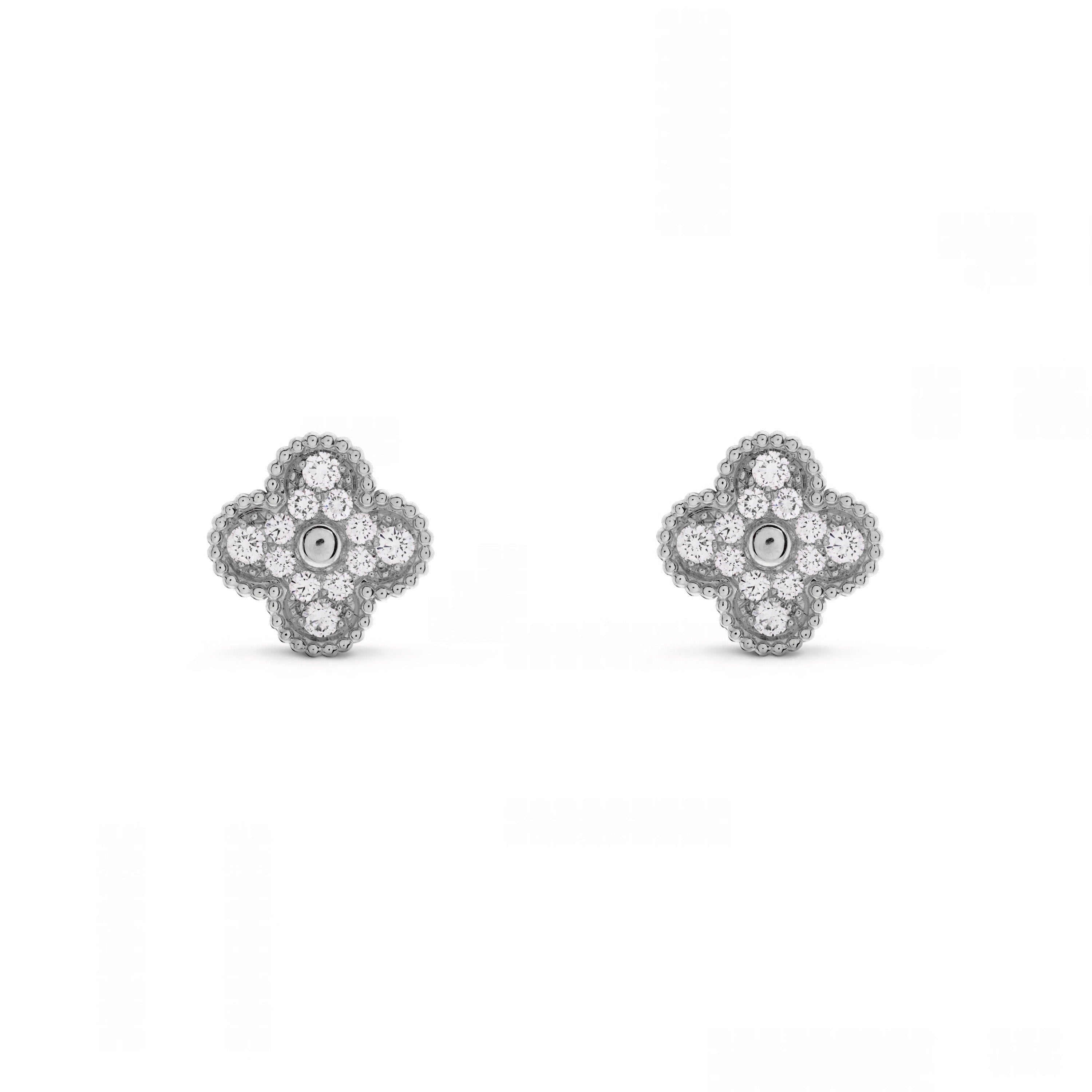 Boucle d'oreille avec pendentif gemme | Argent