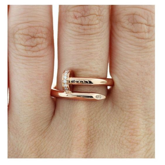 Bague Spike Gem | Or rose