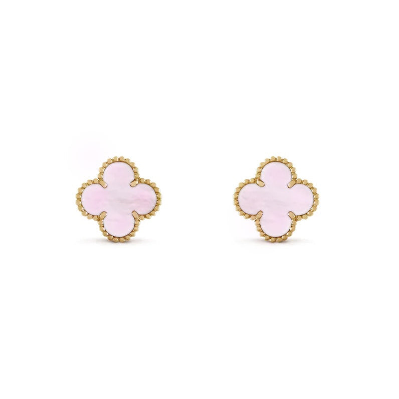 Boucle d'oreille avec pendentif | Or/Rose